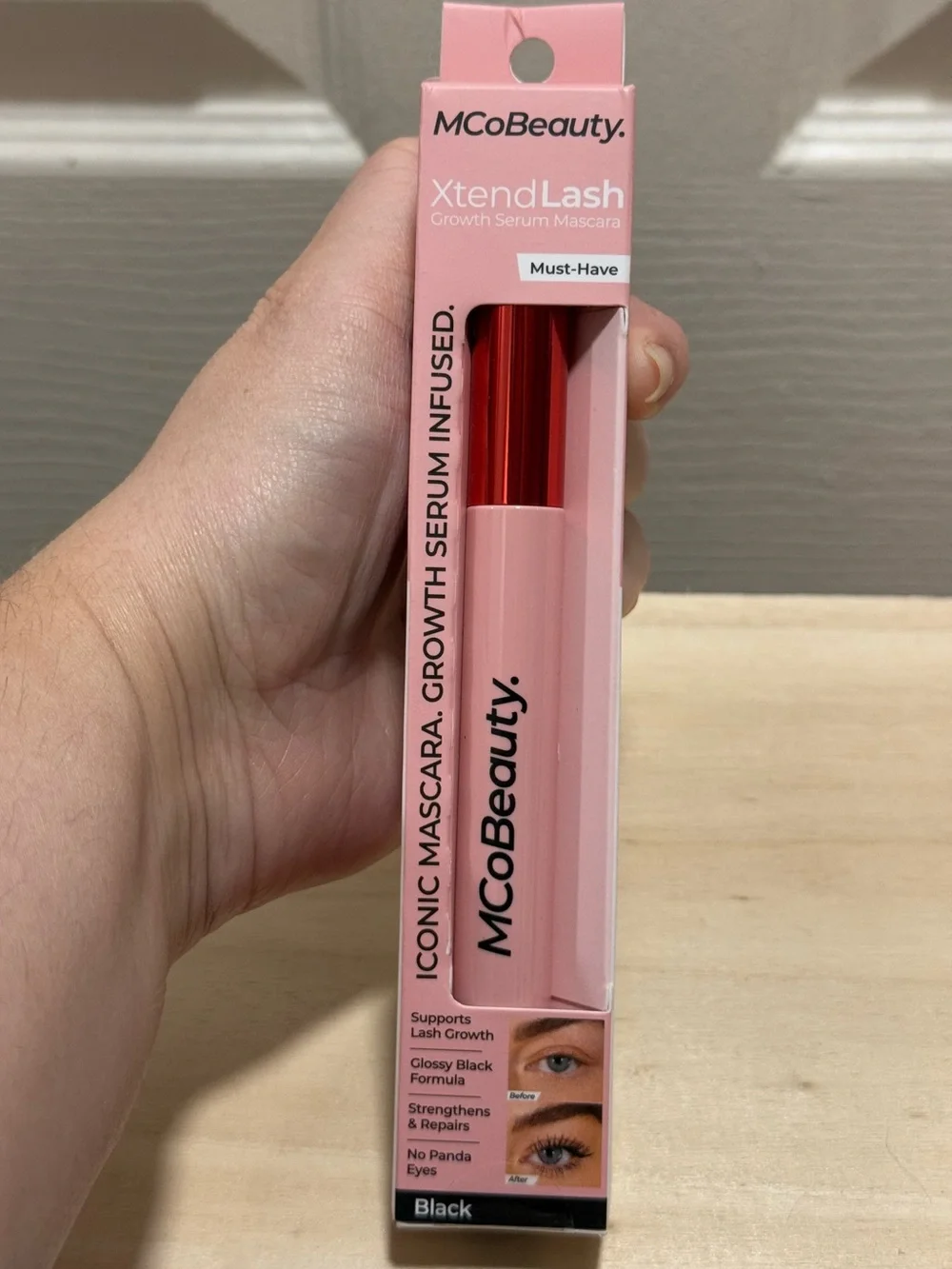 MCoBeauty Xtend lash mascara- Lash Growth Serum Infused black